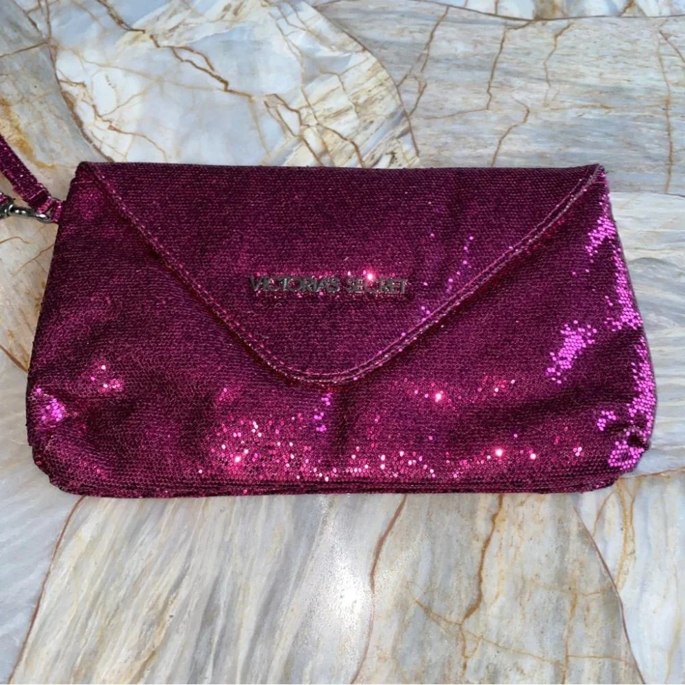 New VICTORIA'S SECRET Women's Clutch, Makeup Bag Pink